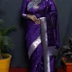 PURPLE__Royal Rajgharana Sarees